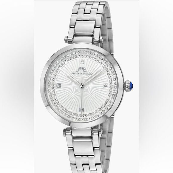 Porsamo bleu natalie bracelet watch, 36mm all stainless steel silver watch main image 5
